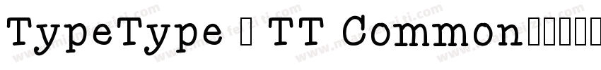 TypeType - TT Common字体转换